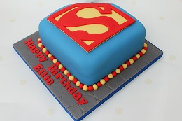 superman birthday cake
